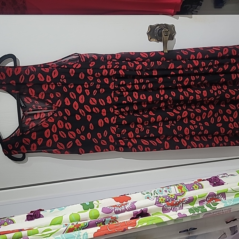 Kiss Mark Dress with Belt